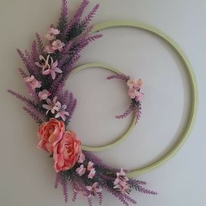 Handcrafted Embroidery Hoop Wreath